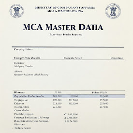 Correction in Master Data in MCA by Private Limited