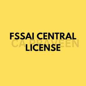 FSSAI Central License Food License for E -commerce