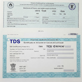 TCS and TDS Certificate