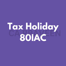 TAX Holiday Sec 80 IAC Certificate  by Startup Registration DPIIT
