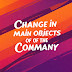 Change in MOA Main Objects in the company.